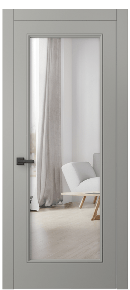 Дверь межкомнатная Линия 8300 Матовый нейтральный серый Двустороннее зеркало, триплекс Гладкий компланарный наличник МНСР* Цена 61724 ₽ Наличники уже входят в базовый комплект. Фабрика дверей Волховец 8 (800) 551 43 19 Межкомнатная дверь Линия 8300 Матовый нейтральный серый Двустороннее зеркало, триплекс Цена 61724 ₽ | Volhovec