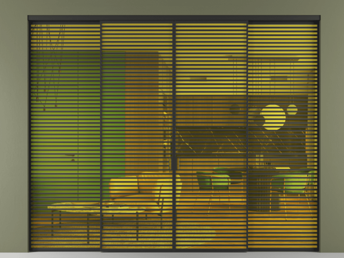 Перегородка Формато внутри проёма 4 створки АЛПР 040.07 Алюминий Черный Прозрачное жёлтое стекло, триплекс. Скрытый короб ЧЕР Цена 589600 ₽ 1. Полотно 4 шт. (800/2100 мм)
2. Комплект установки раздвижной системы
3. Базовый комплект фурнитуры
4.Ручка Рондо. Фабрика дверей Волховец 8 (800) 551 43 19 Перегородка Формато внутри проёма 4 створки АЛПР 040.07 Алюминий Черный Прозрачное жёлтое стекло, триплекс Цена 589600 ₽ | Volhovec