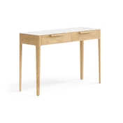 Консоль Piega 2 ящика дуб соломенный матовый