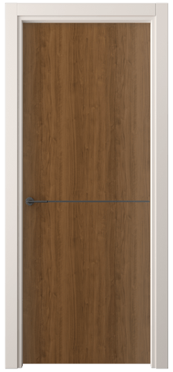 Дверь межкомнатная 4207 ЛОР. Цвет Лесной орех. Материал Ламинатин. Коллекция Фридом. Картинка.