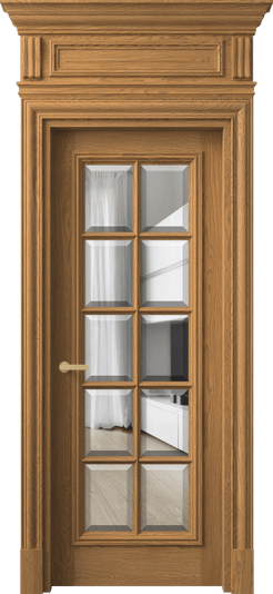 Дверь межкомнатная 7310 ДСЛ.М ПРОЗ Ф. Цвет Дуб солнечный матовый. Материал Массив дуба матовый. Коллекция Antique. Картинка.