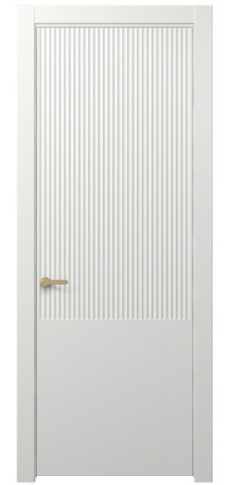 Дверь межкомнатная АКП 8646 МССР. Цвет Матовый светло-серый. Материал Гладкая эмаль. Коллекция Alba. Картинка.