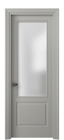 Дверь межкомнатная 8552 МНСР САТ. Цвет Матовый нейтральный серый. Материал Гладкая эмаль. Коллекция Эссе. Картинка.