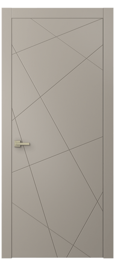 Дверь межкомнатная 8048 МБСК. Цвет Матовый бисквитный. Материал Гладкая эмаль. Коллекция Линия. Картинка.