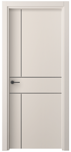 Дверь межкомнатная 4209 ПЭПБ. Цвет ПЭТ пудровый бежевый. Материал ПЭТ. Коллекция Фридом. Картинка.