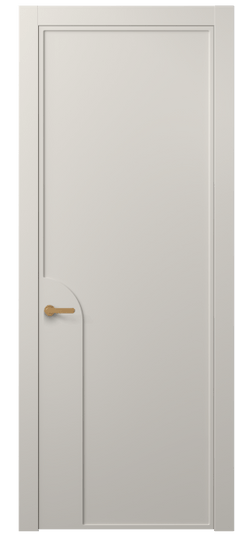 Дверь межкомнатная АКП 8605 МОС. Цвет Матовый облачно-серый. Материал Гладкая эмаль. Коллекция Фрэйм. Картинка.