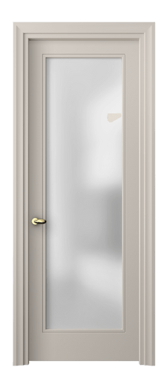Дверь межкомнатная 8502 МСБЖ САТ. Цвет Матовый светло-бежевый. Материал Гладкая эмаль. Коллекция Эссе. Картинка.