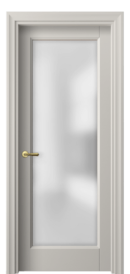 Дверь межкомнатная 1402 МОС САТ. Цвет Матовый облачно-серый. Материал Гладкая эмаль. Коллекция Галант. Картинка.