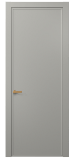 Дверь межкомнатная АКП 8601 МНСР. Цвет Матовый нейтральный серый. Материал Гладкая эмаль. Коллекция Фрэйм. Картинка.