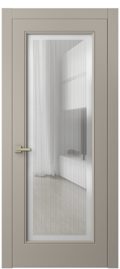 Дверь межкомнатная 8300 МБСК. Цвет Матовый бисквитный. Материал Гладкая эмаль. Коллекция Линия. Картинка.