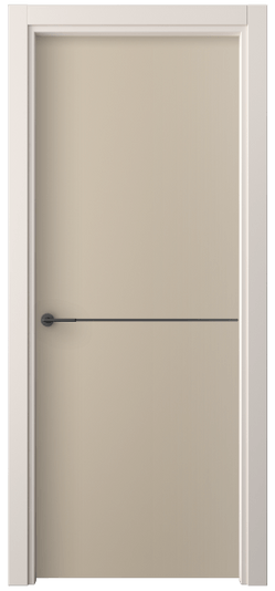 Дверь межкомнатная 4207 ПЭСК. Цвет ПЭТ серо-коричневый . Материал ПЭТ. Коллекция Фридом. Картинка.