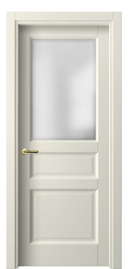 Дверь межкомнатная 1432 ММБ САТ. Цвет Матовый молочно-белый. Материал Гладкая эмаль. Коллекция Галант. Картинка.