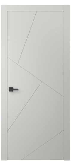 Дверь межкомнатная 8058 МСР. Цвет Матовый серый. Материал Гладкая эмаль. Коллекция Линия. Картинка.