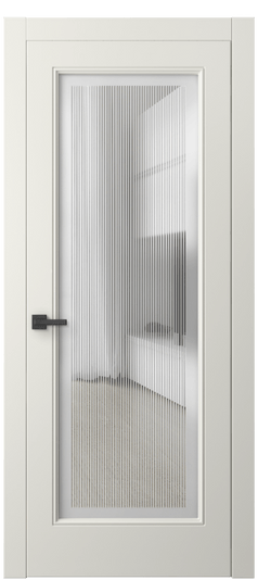 Дверь межкомнатная 8300 МЖМ. Цвет Матовый жемчужный. Материал Гладкая эмаль. Коллекция Линия. Картинка.