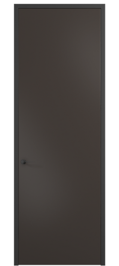 Дверь межкомнатная 0010 АКП МАН. Цвет Матовый антрацит. Материал Гладкая эмаль. Коллекция Планум Про. Картинка.