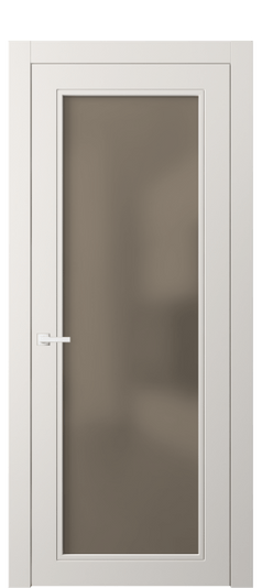 Дверь межкомнатная 8000 МПБЛ БР САТ. Цвет Матовый пудровый белый. Материал Гладкая эмаль. Коллекция Нео Классик. Картинка.