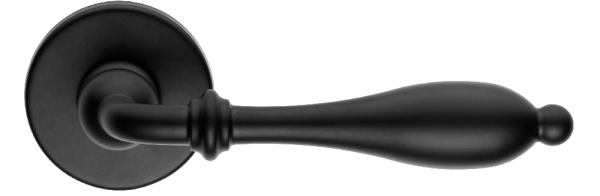 Ручки для дверей Ручка дверная Лирика. Цвет Чёрный. Коллекция Лирика. Картинка.