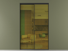 Перегородка Формато внутри проёма 2 створки