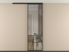 Перегородка Mosaic вдоль стены на потолок 1 створка