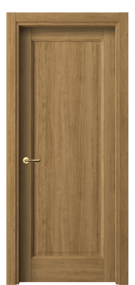 Дверь межкомнатная 1401 ГОР. Цвет Грецкий орех. Материал Ламинатин. Коллекция Galant. Картинка.