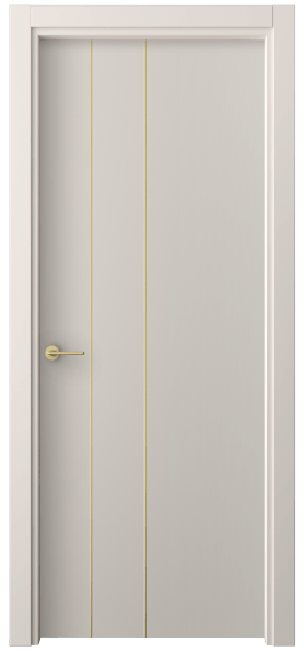 Дверь межкомнатная 4203 ПЭСС. Цвет ПЭТ светло-серый. Материал ПЭТ. Коллекция Freedom. Картинка.